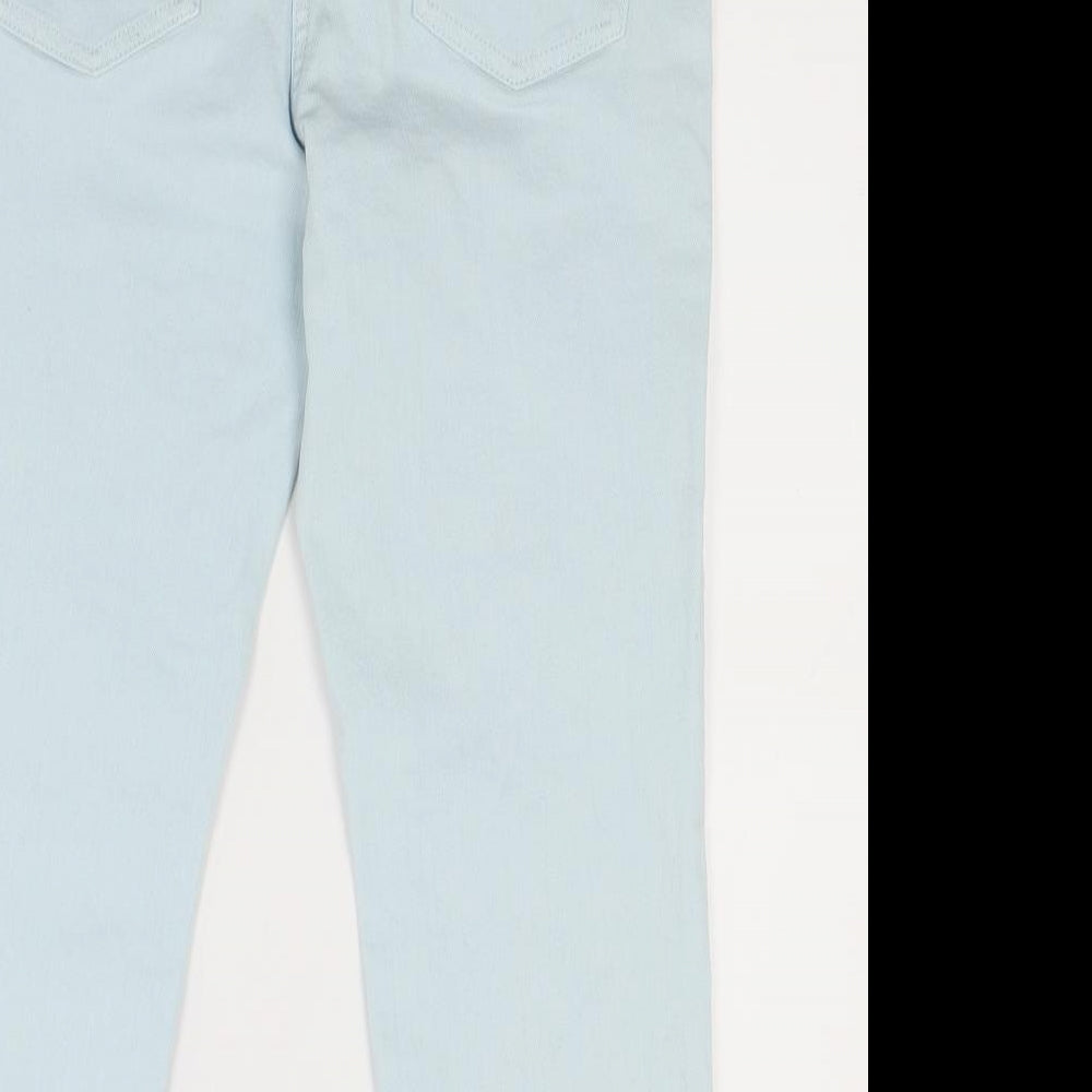 NEXT Womens Green  Denim Cropped Jeans Size 12 L21.5 in