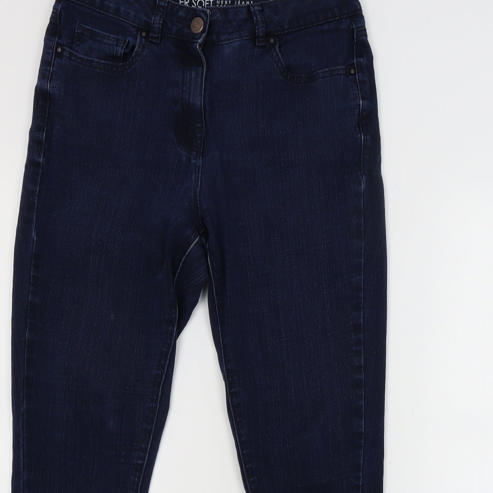 NEXT Womens Blue  Denim Cropped Jeans Size 12 L24 in