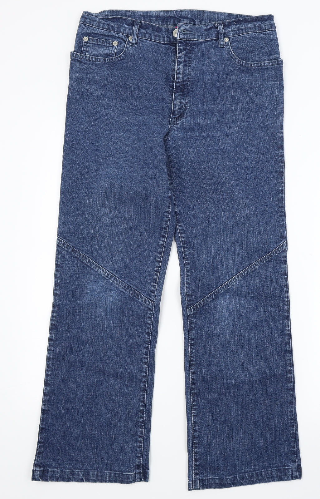 For Women Womens Blue  Denim Bootcut Jeans Size 14 L26 in