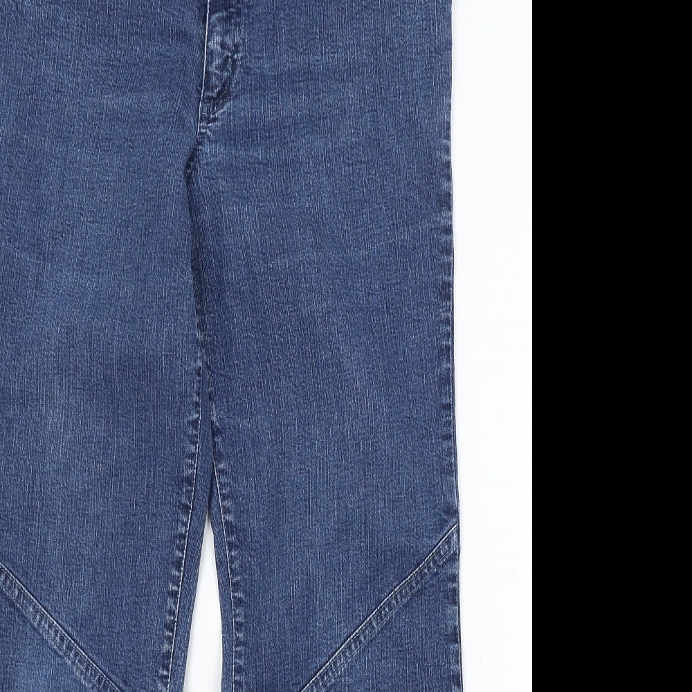 For Women Womens Blue  Denim Bootcut Jeans Size 14 L26 in
