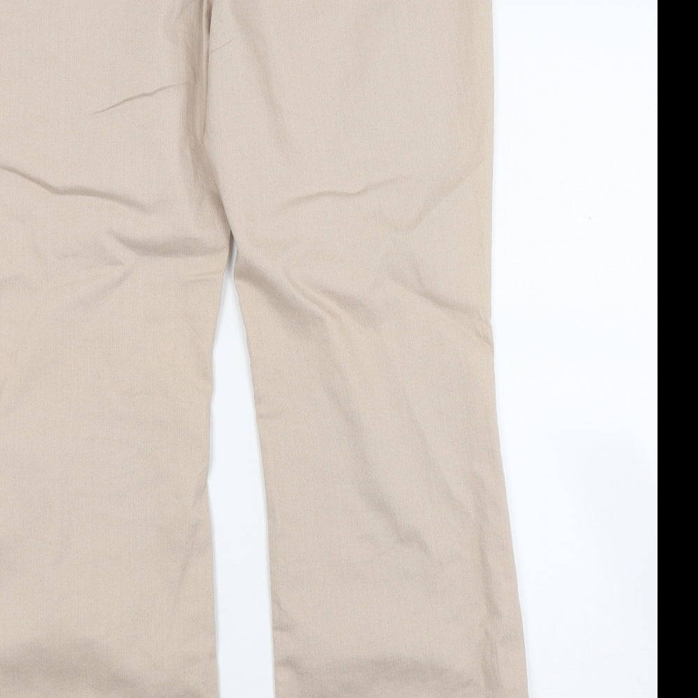 peruna Womens Beige  Denim Bootcut Jeans Size 16 L27 in