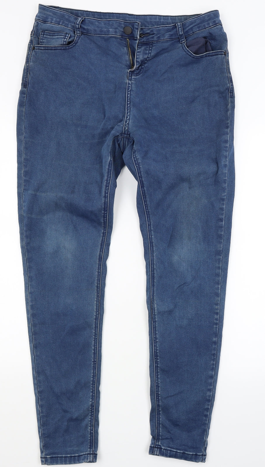 Golddigga Womens Blue  Denim Skinny Jeans Size 14 L28 in
