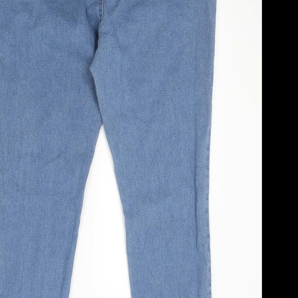 Simply Be Womens Blue  Denim Jegging Jeans Size 16 L27 in