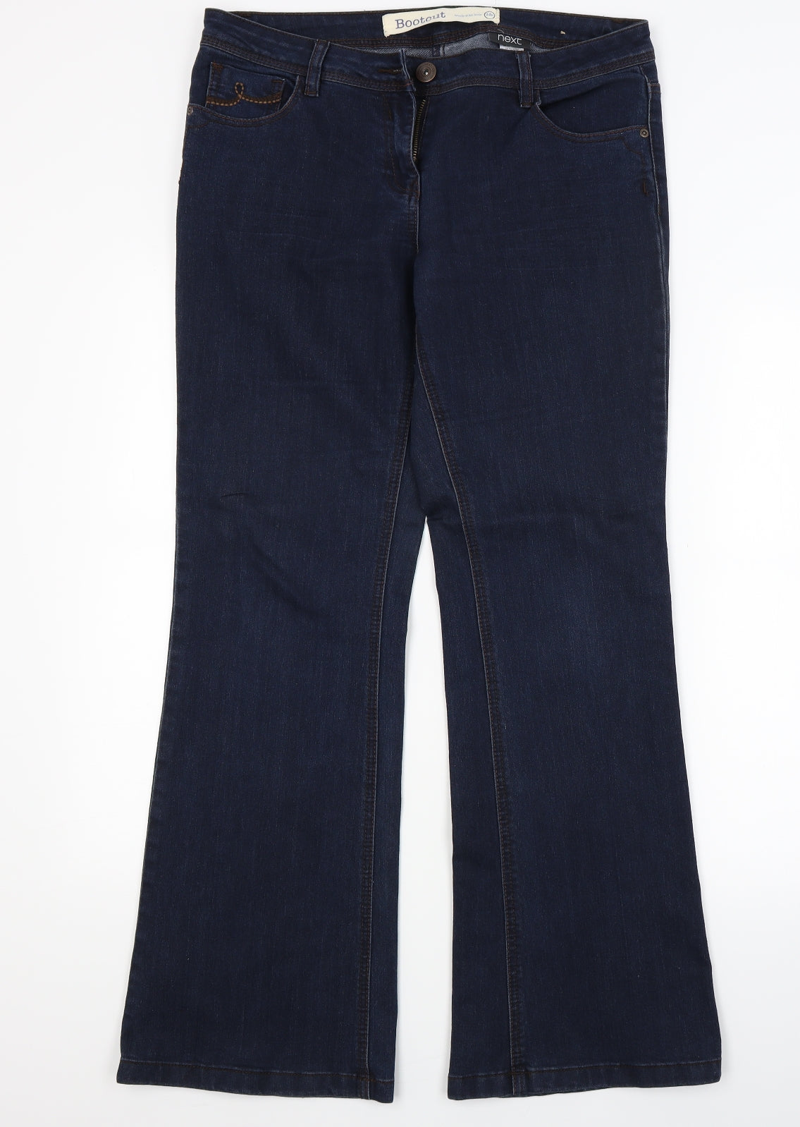 NEXT Womens Blue  Denim Bootcut Jeans Size 14 L29 in