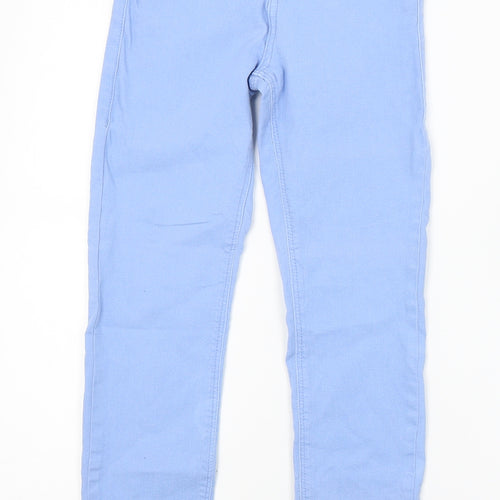 Topshop Womens Blue  Denim Skinny Jeans Size 8 L20 in