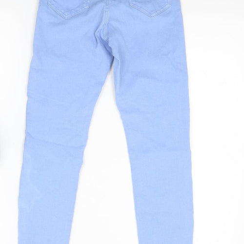 Topshop Womens Blue  Denim Skinny Jeans Size 8 L20 in
