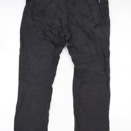 Sun bird Womens Black  Denim Straight Jeans Size 32 in L25 in