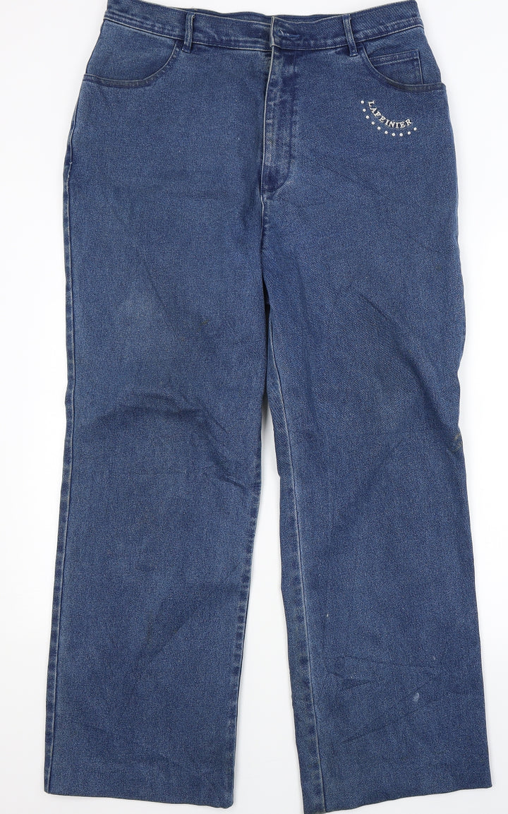 Lafei Neir Womens Blue  Denim Straight Jeans Size 34 in L29 in