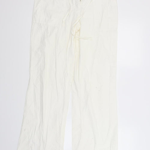Kenvello Womens White   Trousers  Size M L30.5 in