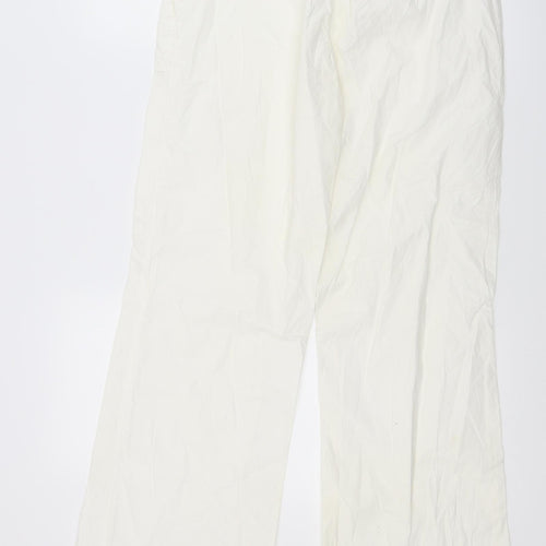 Kenvello Womens White   Trousers  Size M L30.5 in