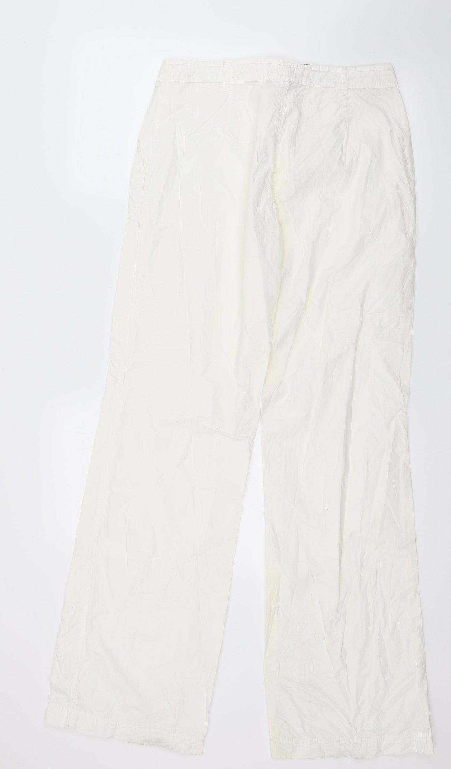 Kenvello Womens White   Trousers  Size M L30.5 in
