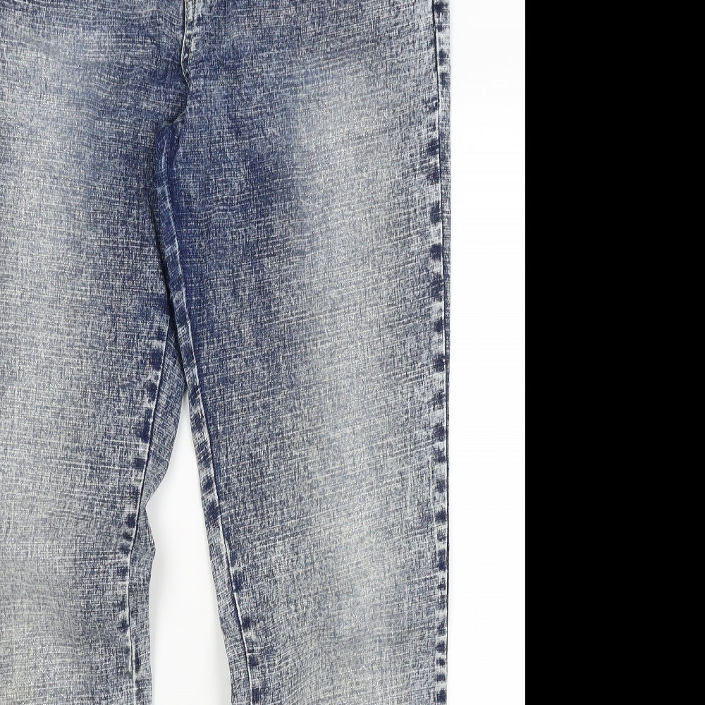 Preworn Womens Blue  Denim Bootcut Jeans Size 14 L29 in