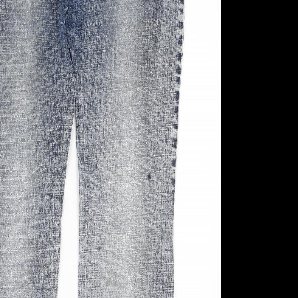 Preworn Womens Blue  Denim Bootcut Jeans Size 14 L29 in
