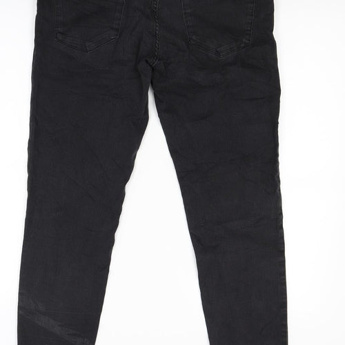 Kiabi Womens Black  Denim Skinny Jeans Size 14 L26 in