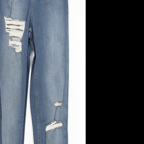 Topshop Womens Blue  Denim Skinny Jeans Size 25 in L27 in