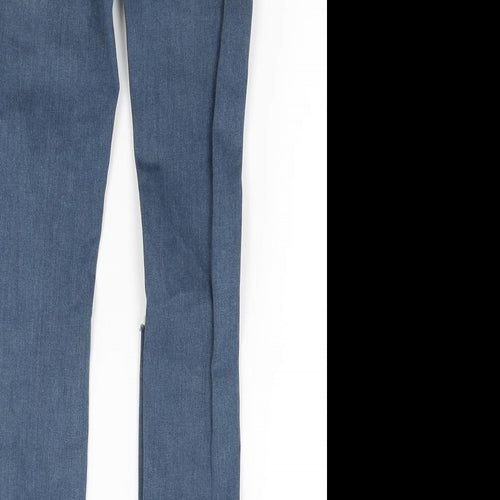 Topshop Womens Blue  Denim Skinny Jeans Size 25 in L27 in