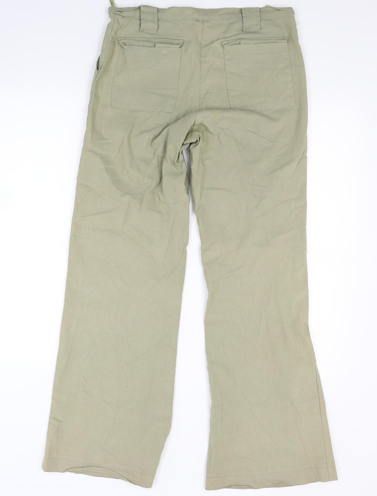 Perfect Womens Green  Denim Straight Jeans Size 10 L27 in
