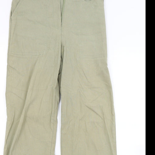 Perfect Womens Green  Denim Straight Jeans Size 10 L27 in