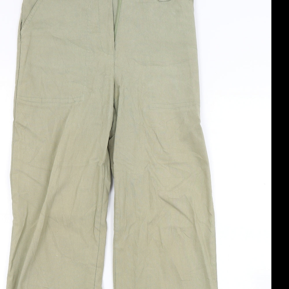 Perfect Womens Green  Denim Straight Jeans Size 10 L27 in