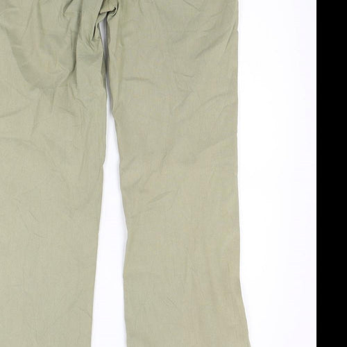 Perfect Womens Green  Denim Straight Jeans Size 10 L27 in
