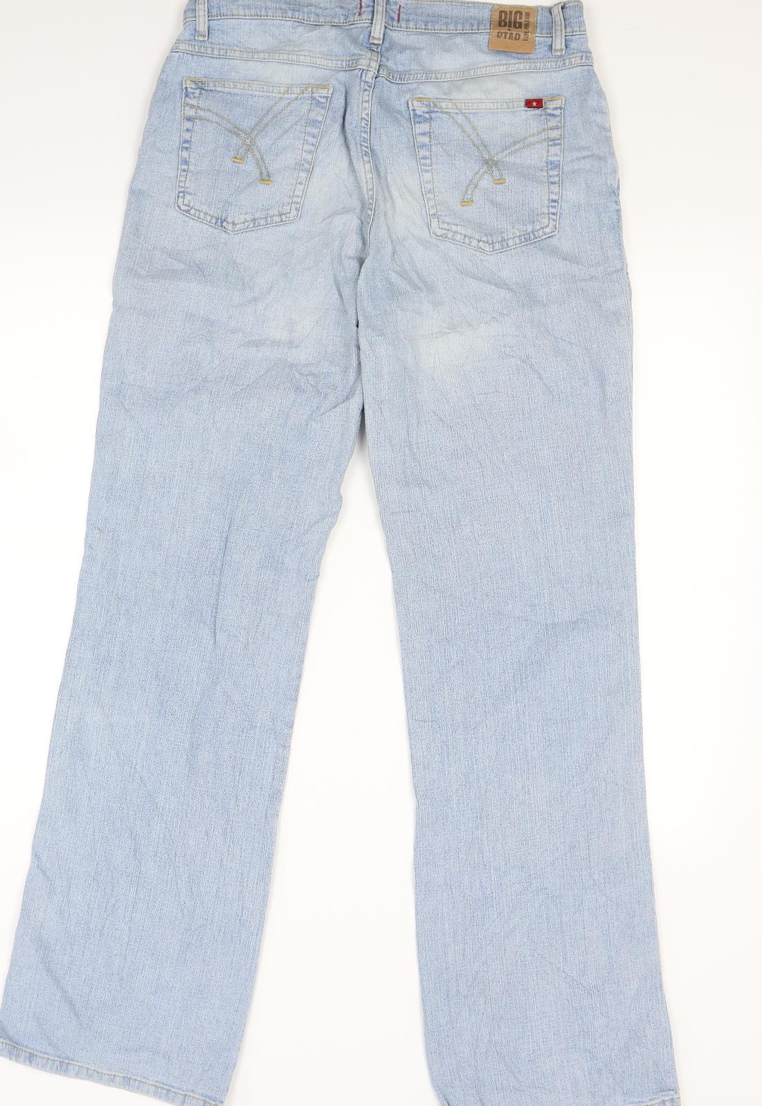 BIG STAR Mens Blue  Denim Bootcut Jeans Size 32 L34 in