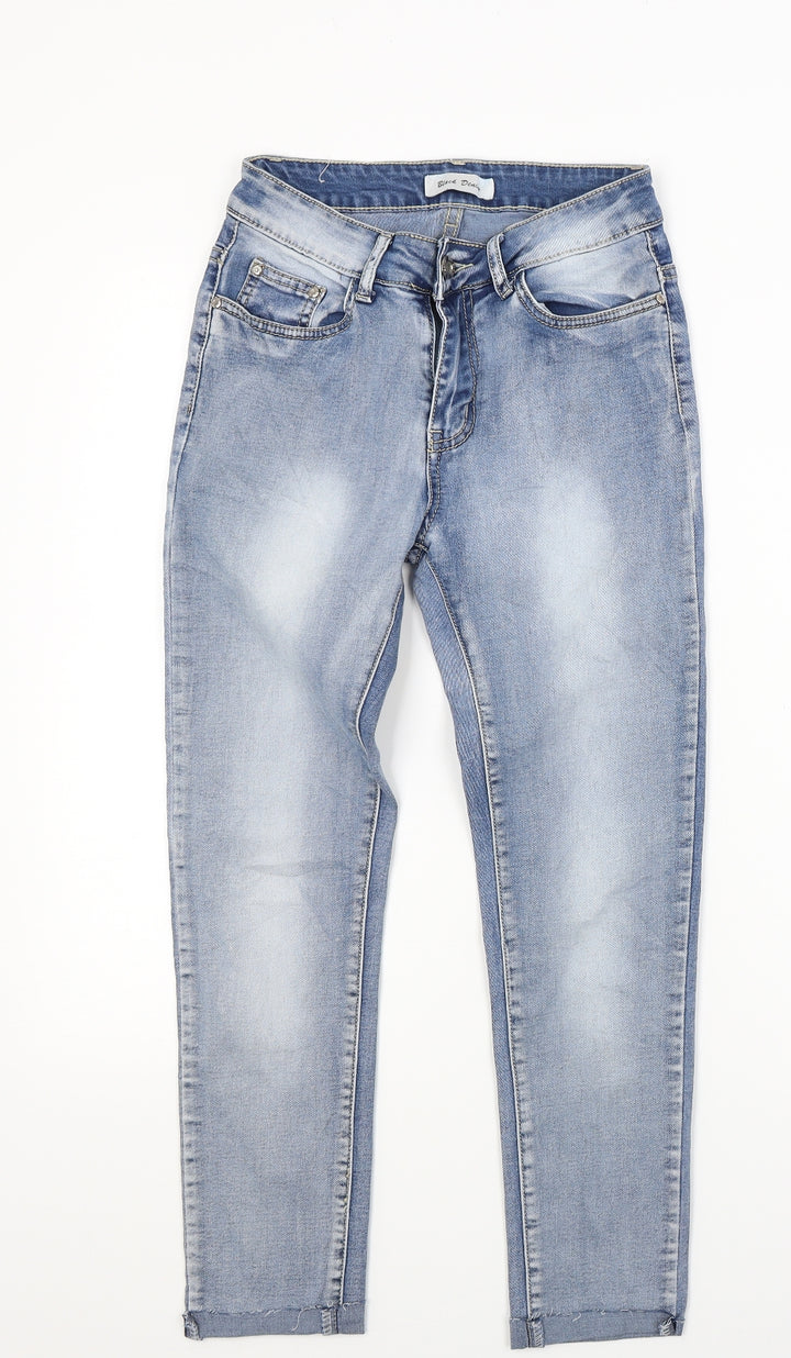 Black denim Womens Blue  Denim Skinny Jeans Size 8 L23 in