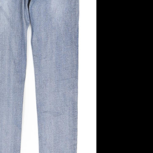 Black denim Womens Blue  Denim Skinny Jeans Size 8 L23 in