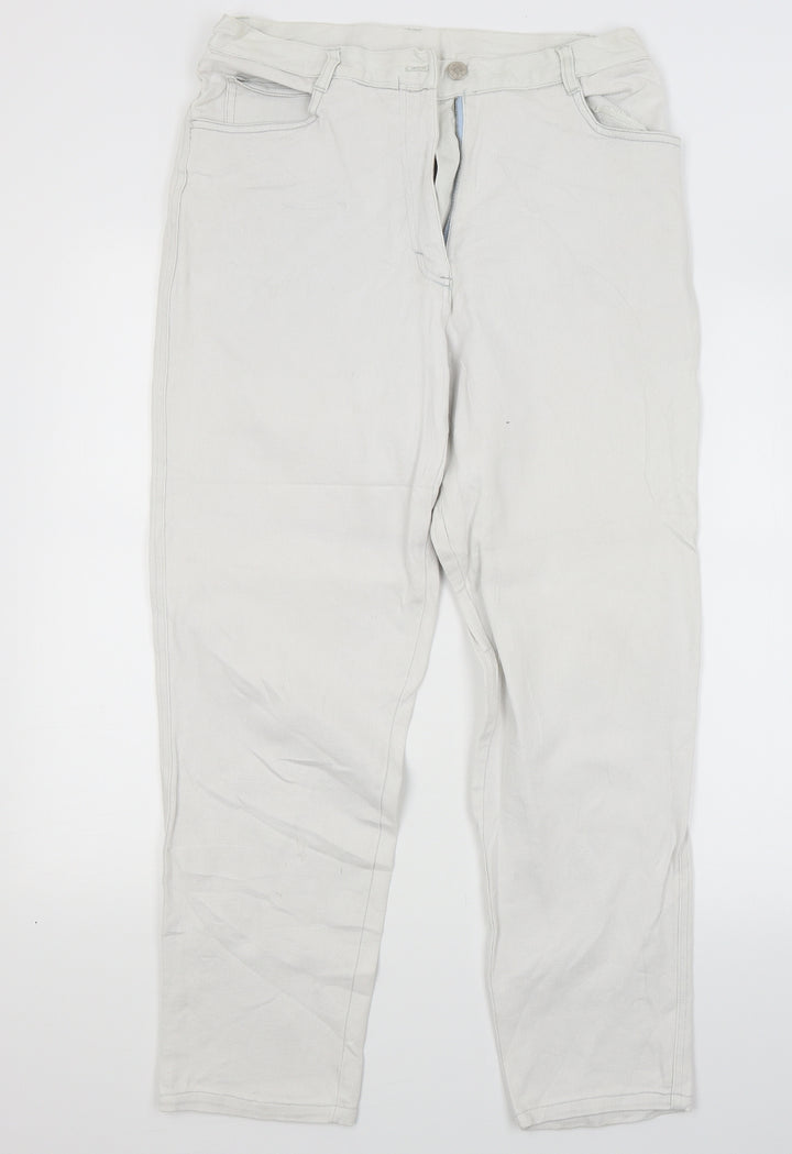Gina Benotti Womens White Denim Skinny Jeans Size 10 L26 in