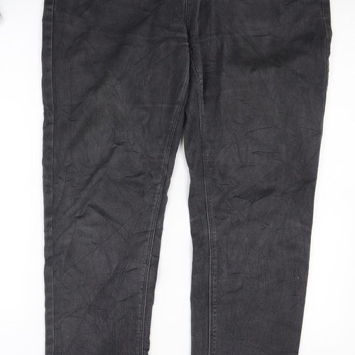 Yazz Collection Womens Grey  Denim Straight Jeans Size 33 in L30 in