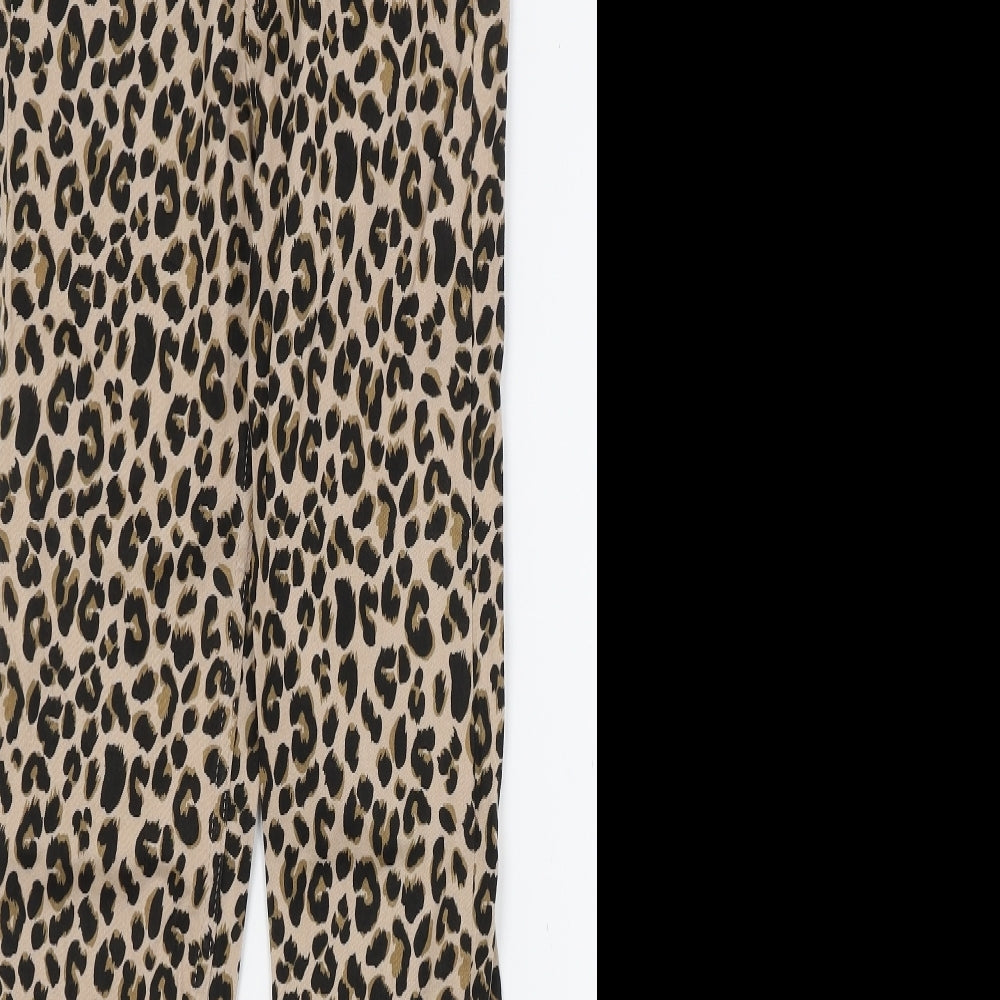Divided Womens Brown Animal Print Denim Skinny Jeans Size 6 L26.5 in
