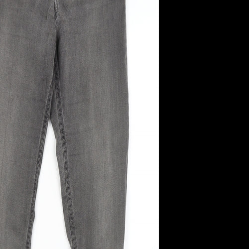 H&M Womens Grey  Denim Skinny Jeans Size 8 L27 in
