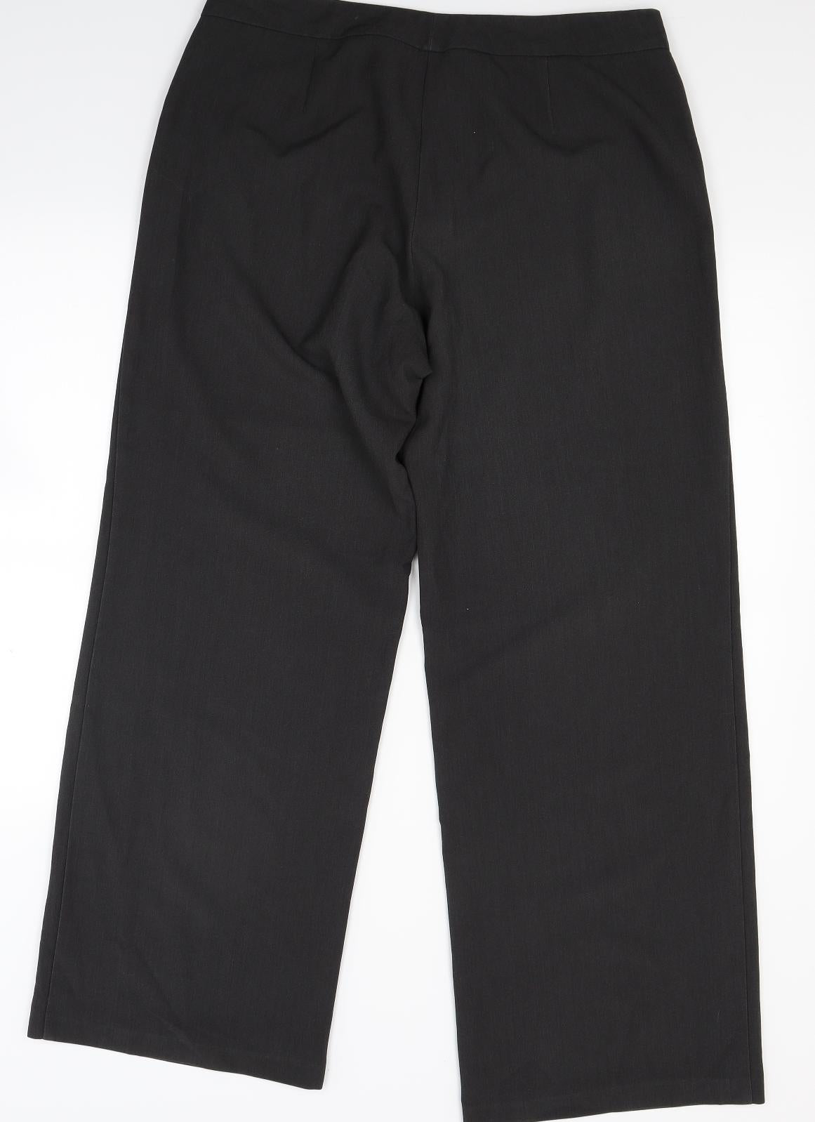 Marks and Spencer Womens Grey   Trousers  Size 14 L28 in