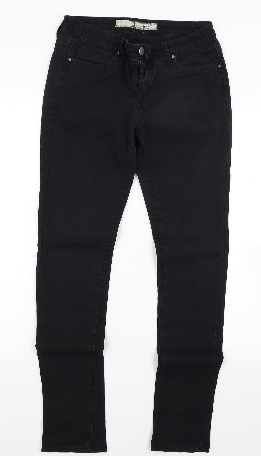 Primark Womens Black  Denim Skinny Jeans Size 10 L29 in