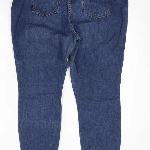 Preworn Womens Blue  Denim Jegging Jeans Size 16 L27 in