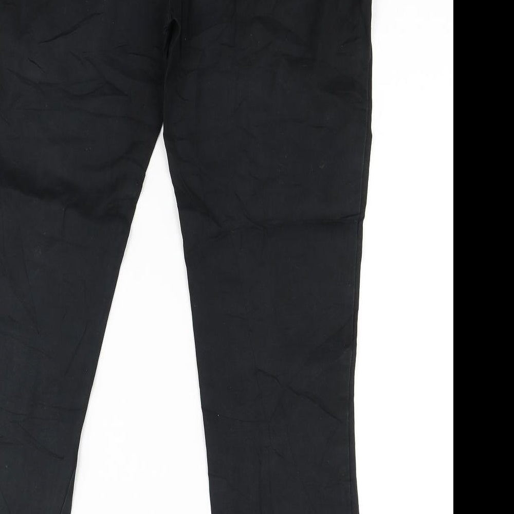 Preworn Womens Black   Trousers  Size 10 L25 in