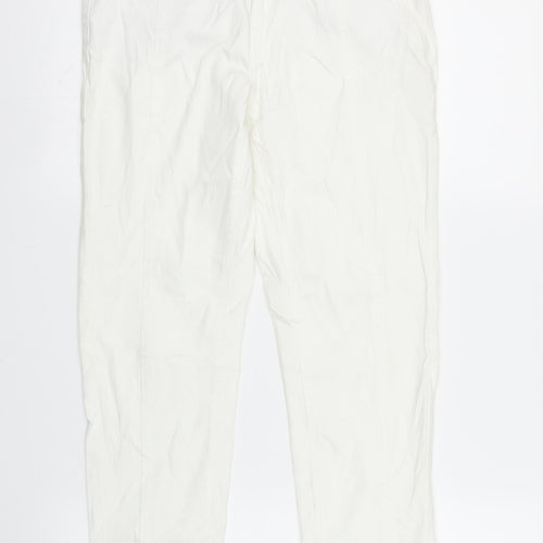 Janina Womens White   Snow Pants Trousers Size 8 L25 in