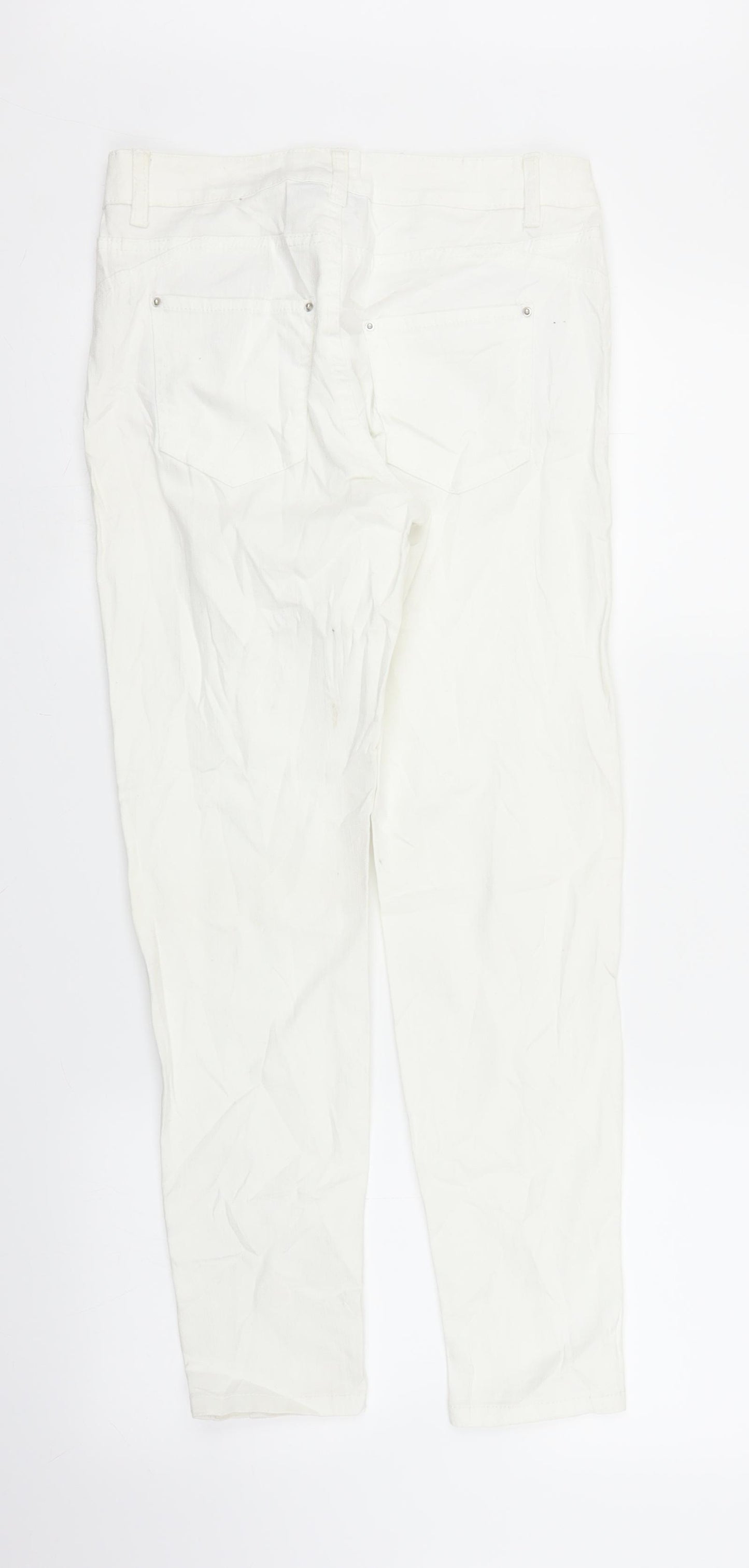 Janina Womens White   Snow Pants Trousers Size 8 L25 in