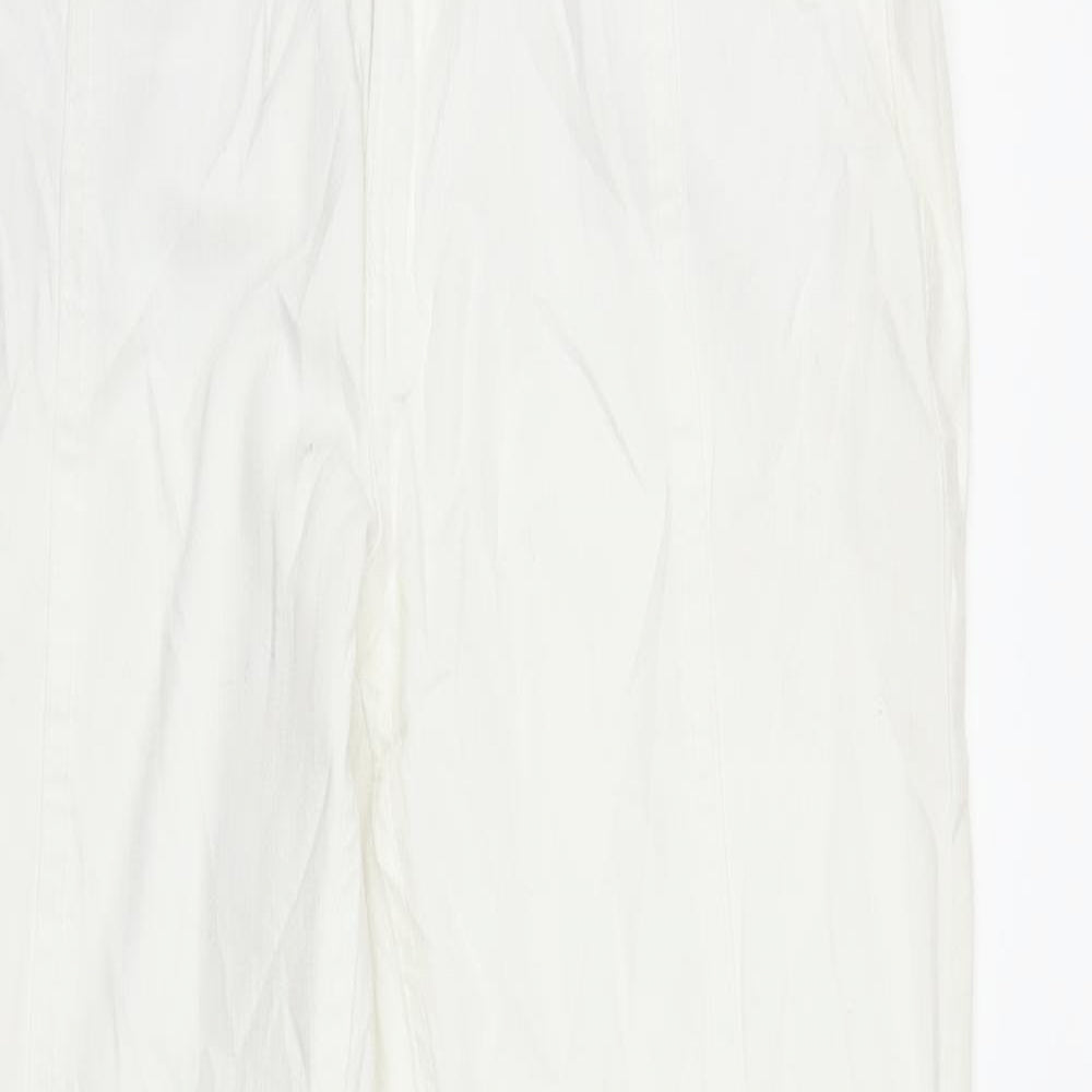 Janina Womens White   Snow Pants Trousers Size 8 L25 in