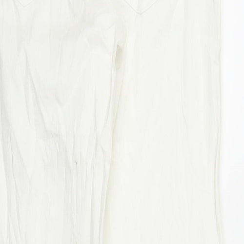 Janina Womens White   Snow Pants Trousers Size 8 L25 in
