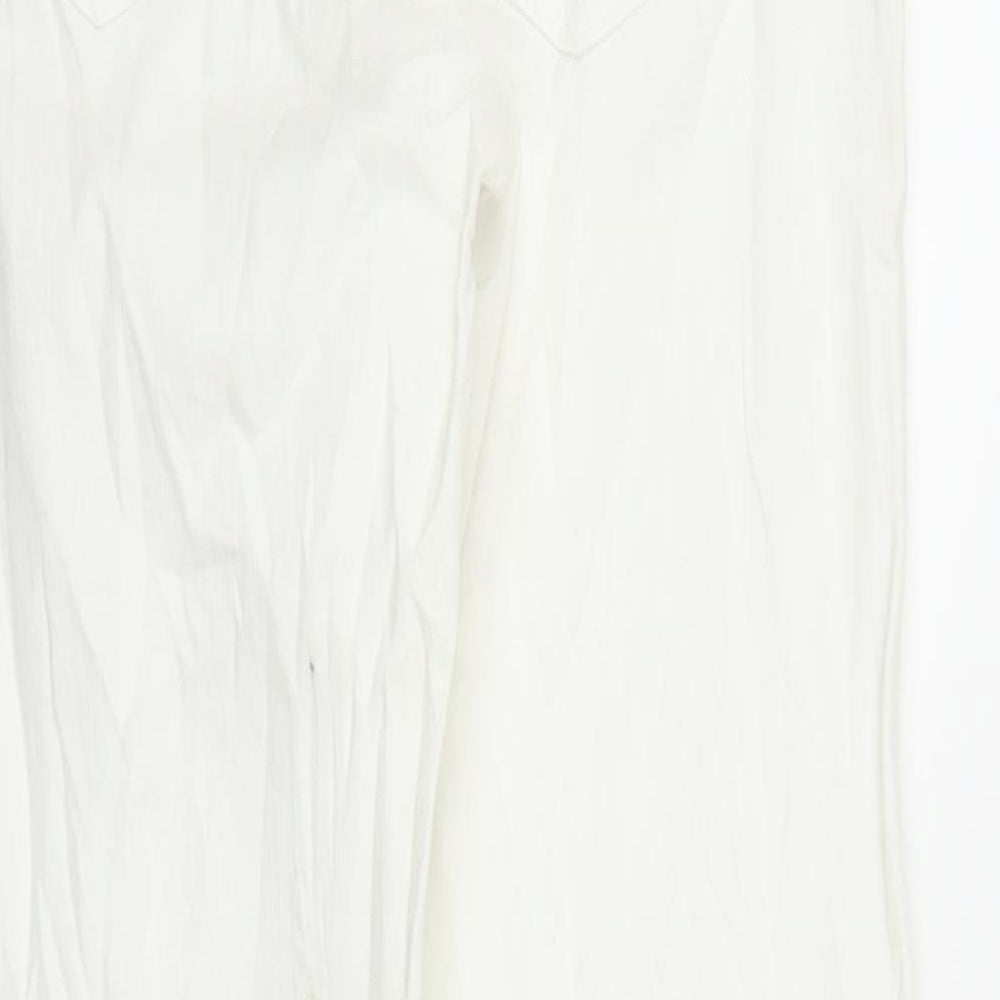 Janina Womens White   Snow Pants Trousers Size 8 L25 in