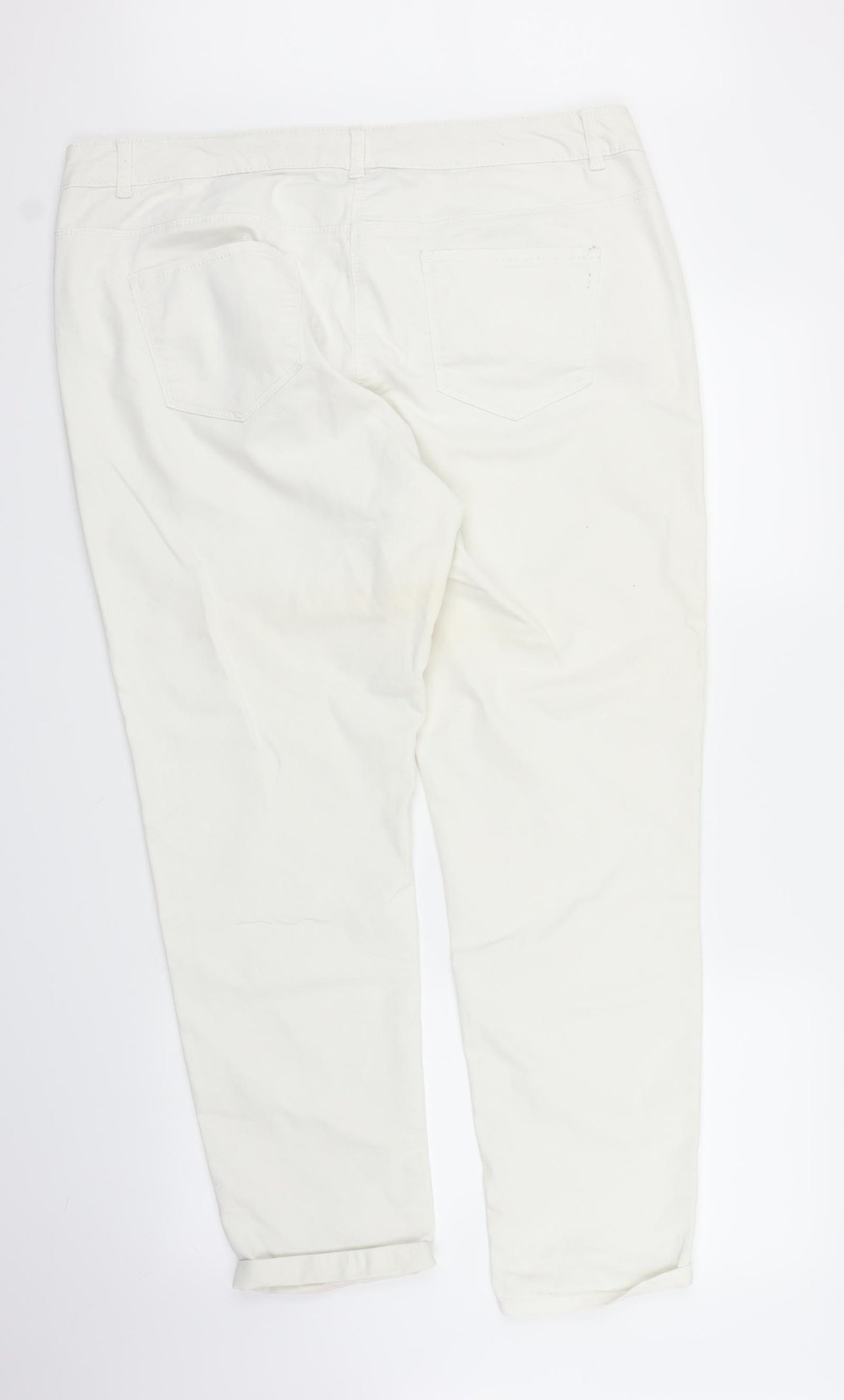 TU Womens White   Skinny Jeans Size 16 L26 in