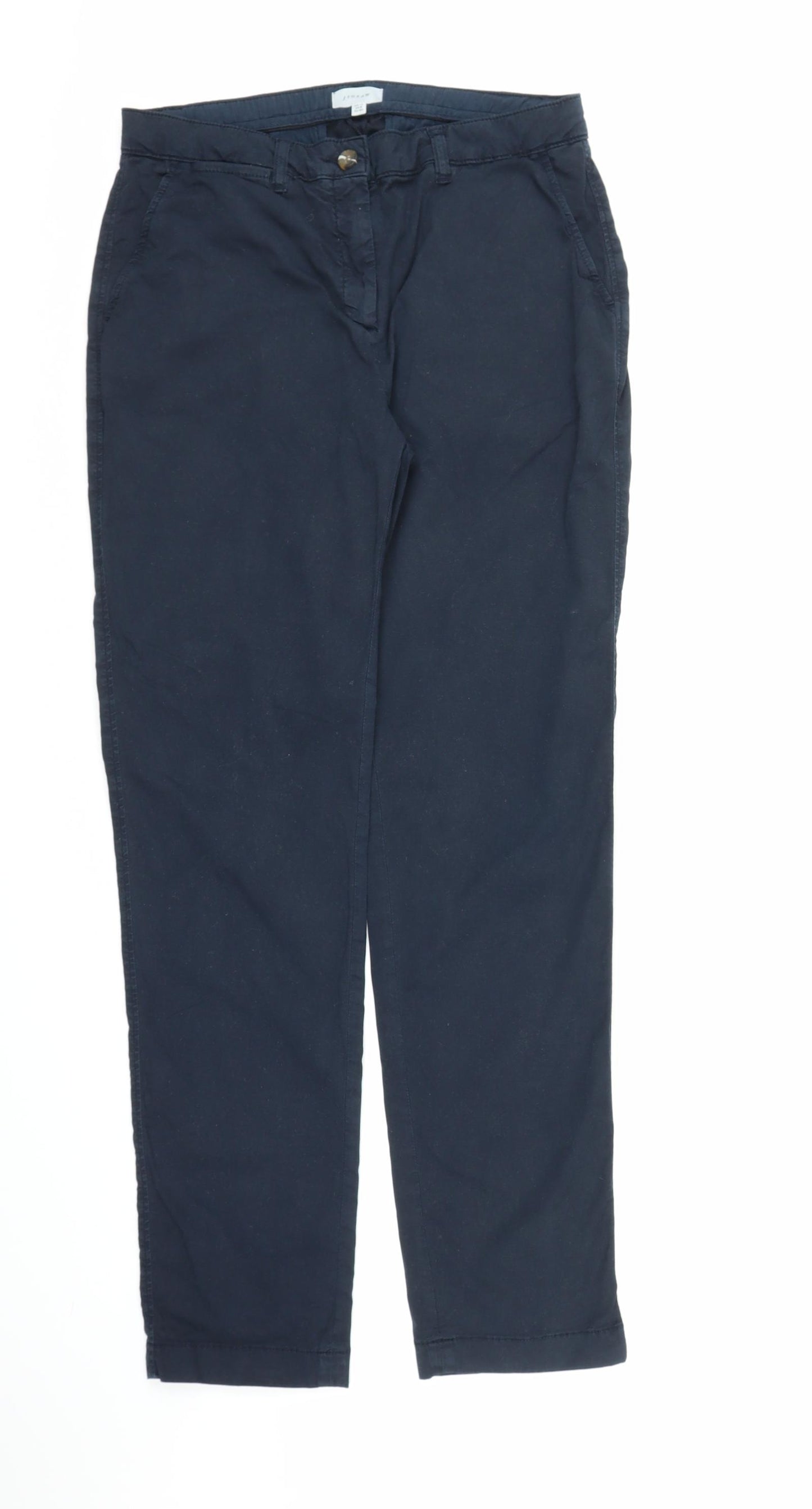 Jigsaw Womens Blue   Chino Trousers Size 12 L29 in
