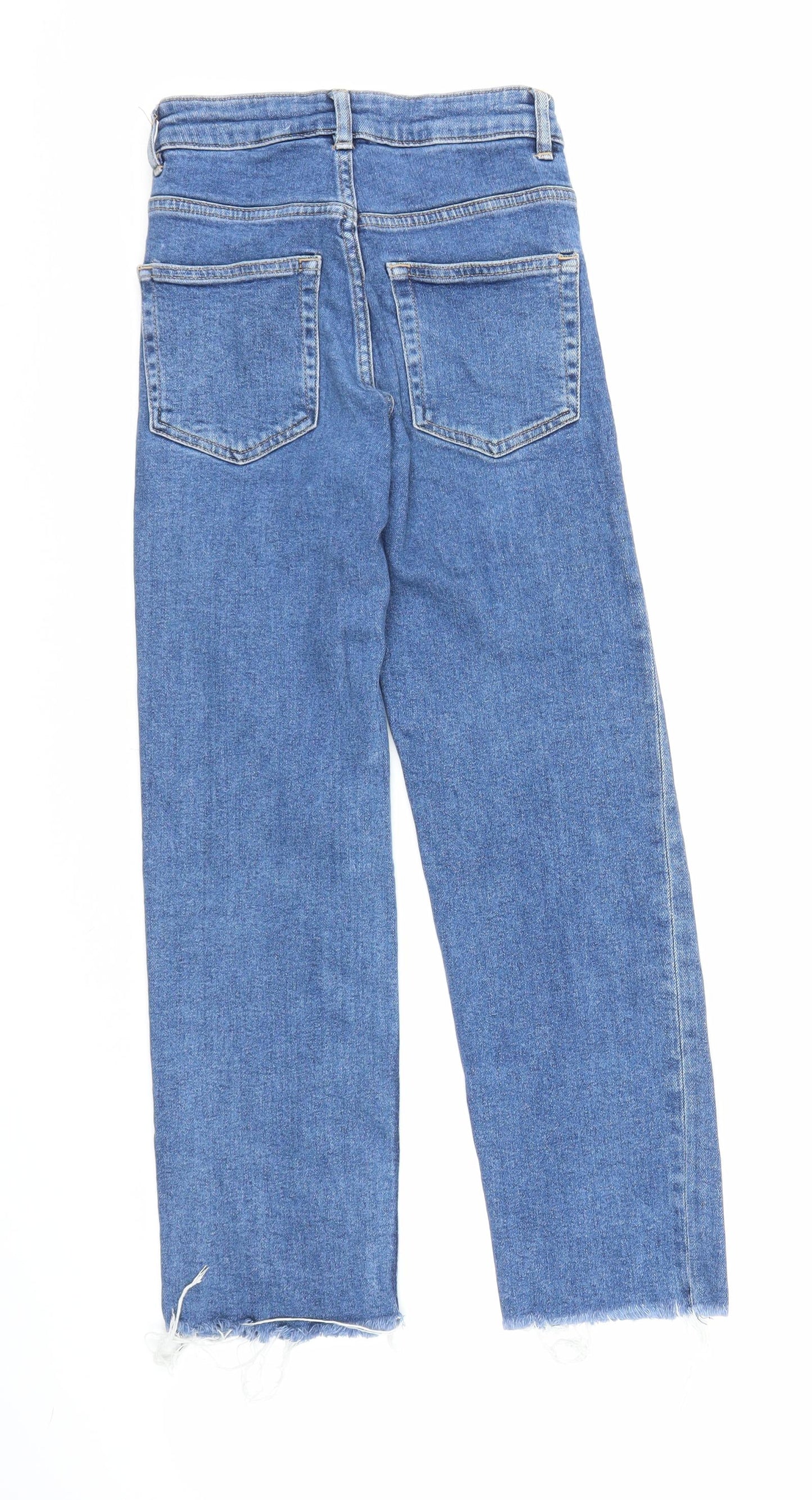 H&M Womens Blue  Denim Bootcut Jeans Size 4 L23 in