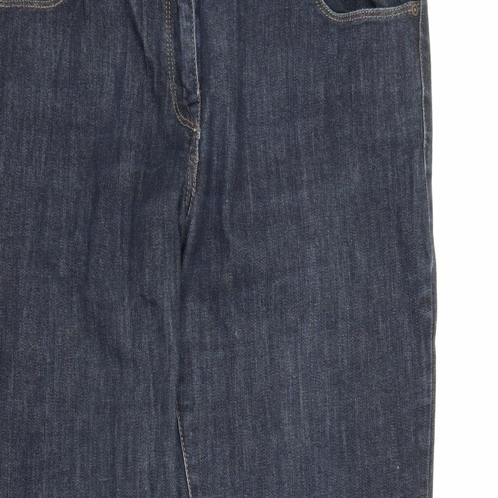 NEXT Womens Blue  Denim Bootcut Jeans Size 16 L27 in