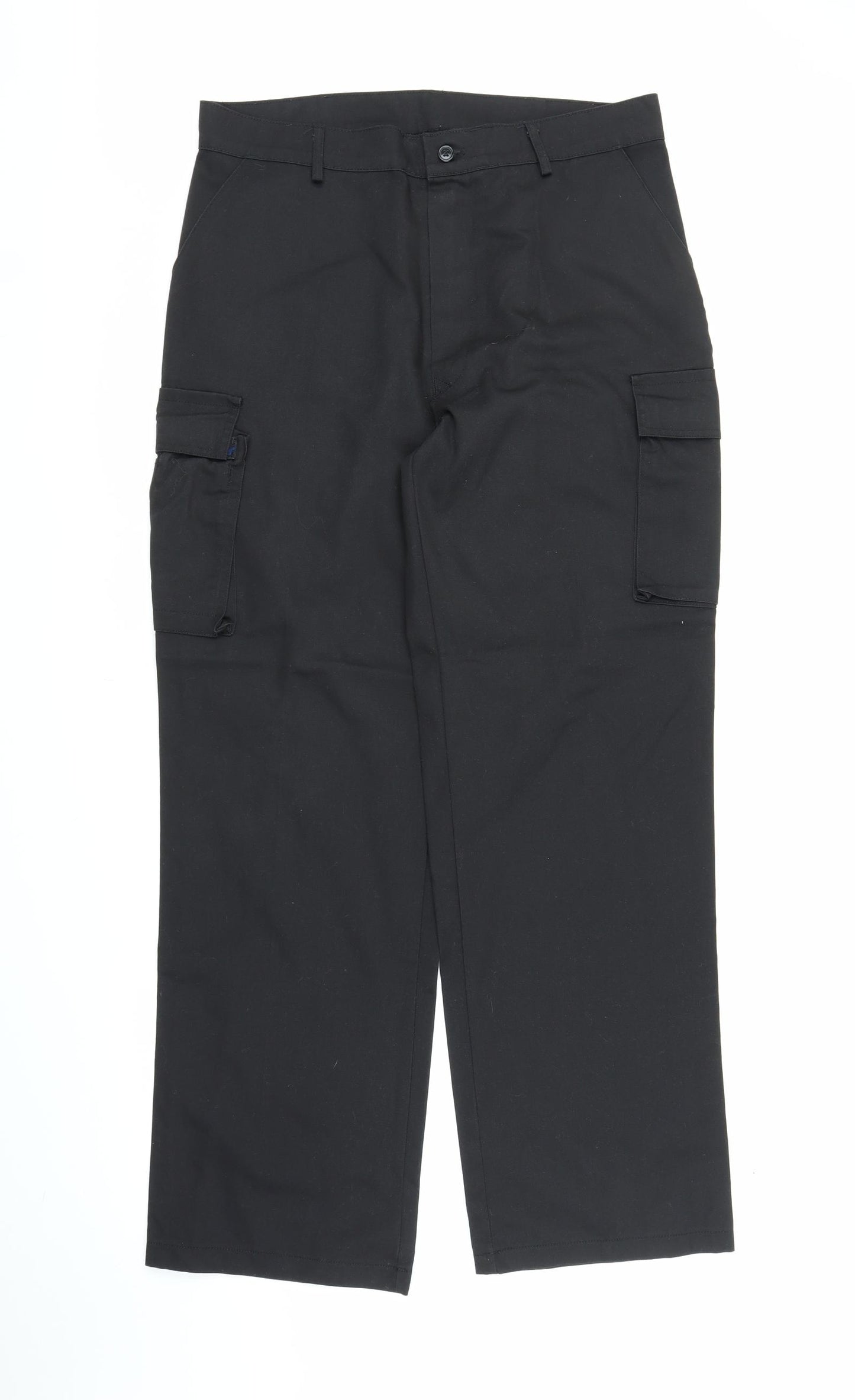 Acro Essentials Mens Black   Cargo Trousers Size 34 in L31 in