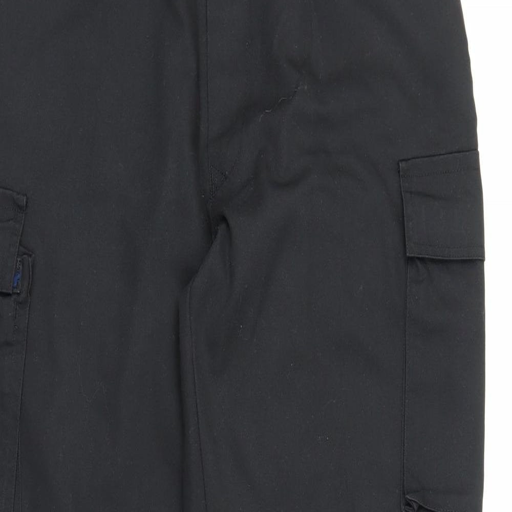 Acro Essentials Mens Black   Cargo Trousers Size 34 in L31 in