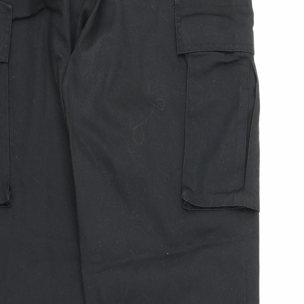 Acro Essentials Mens Black   Cargo Trousers Size 34 in L31 in