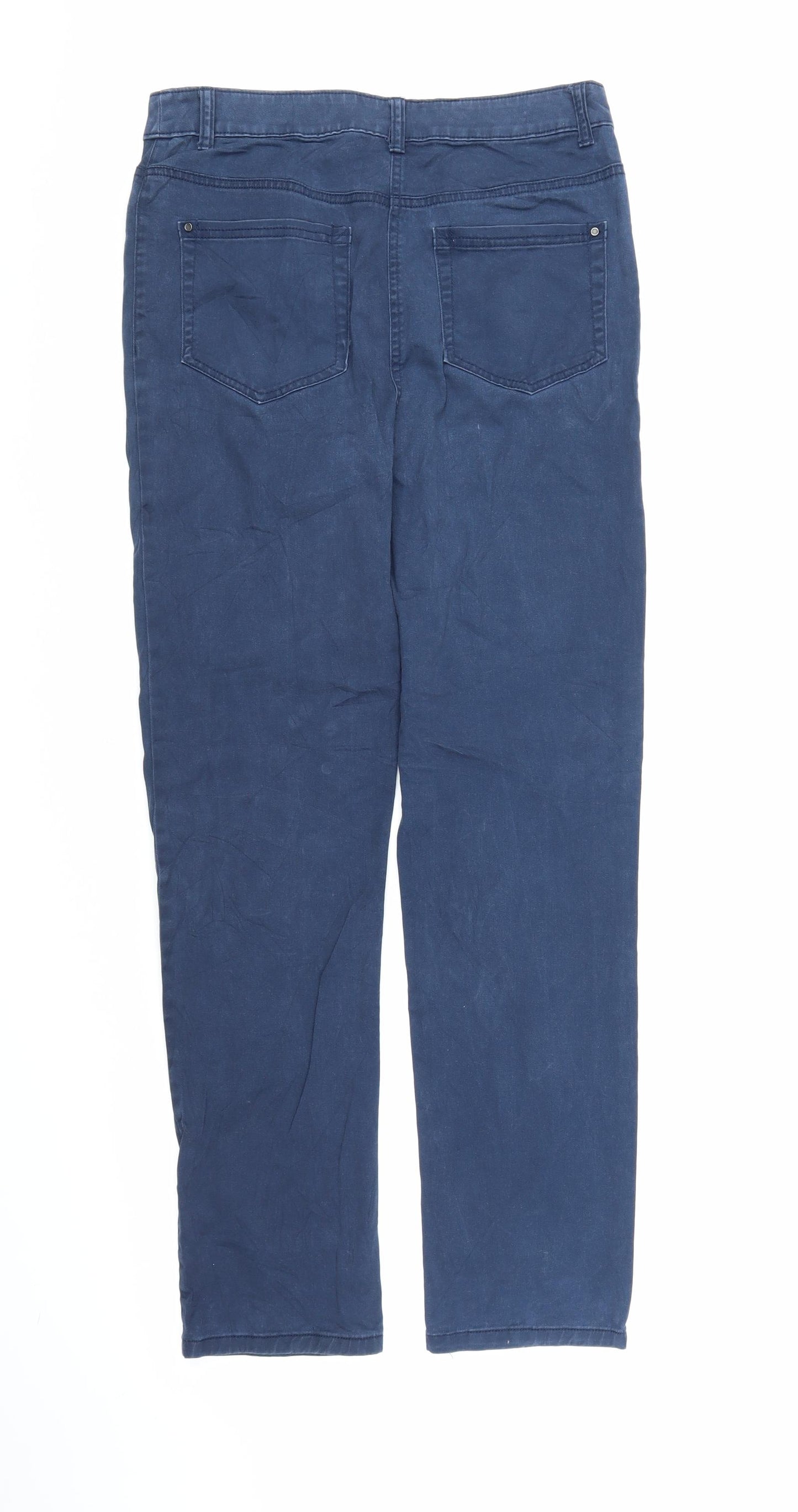 Canda Womens Blue   Chino Trousers Size 10 L29 in