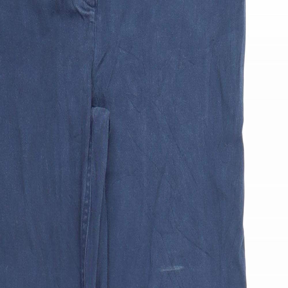 Canda Womens Blue   Chino Trousers Size 10 L29 in
