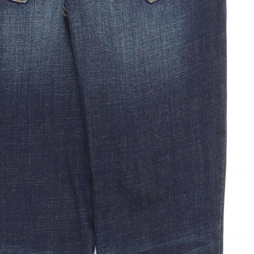 American Eagle Outfitters Womens Blue  Denim Straight Jeans Size 14 L29 in